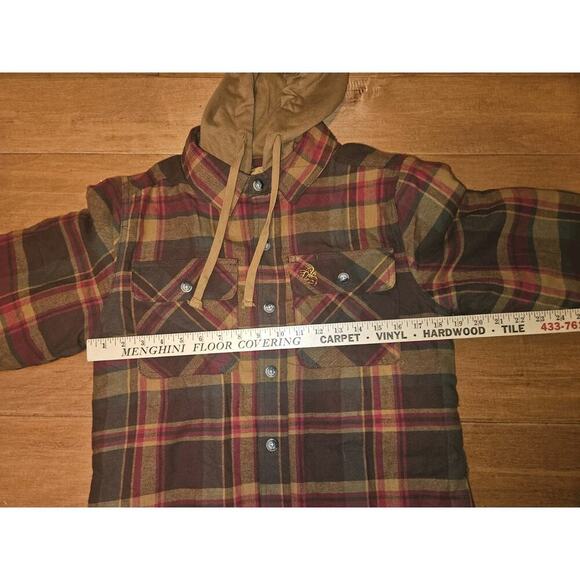 New! Legendary Whitetails Men's Maplewood Hooded Shirt Jacket  size small - Picture 10 of 14